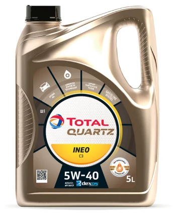 Синтетическое моторное масло TOTAL Quartz Ineo C3 5W-40 5 л(Ineo C3 5W40)